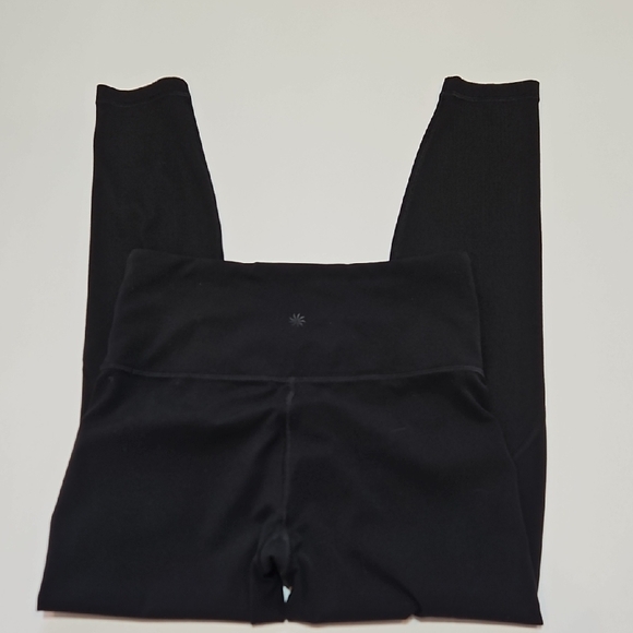 Athleta Rise Up Rib 7/8 Tight Leggings in Black - Size S - Picture 6 of 7